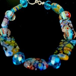 925 Millie Fiore with  facetted crystal beads bracelet